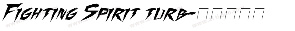 Fighting Spirit turb字体转换